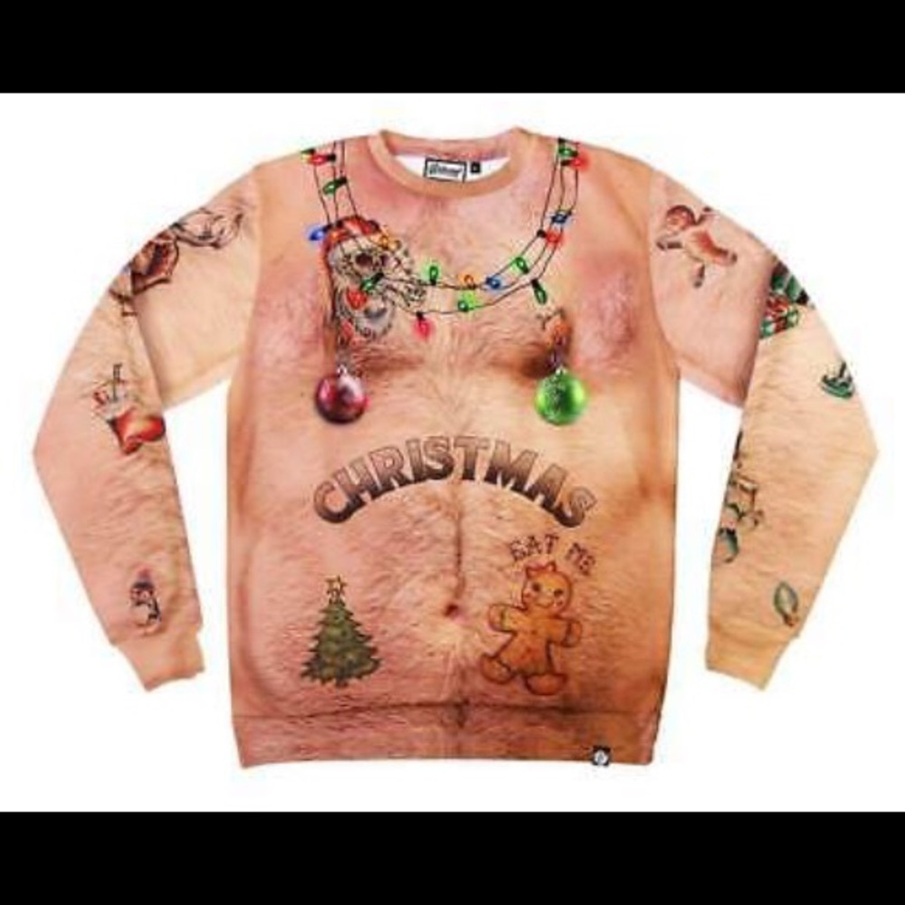 Ugly Christmas Silly Men’s Unisex Crew Sweat shirt